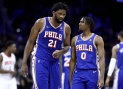 76人三巨头联手，绝杀战胜得分突破，掘金冲击季后赛！